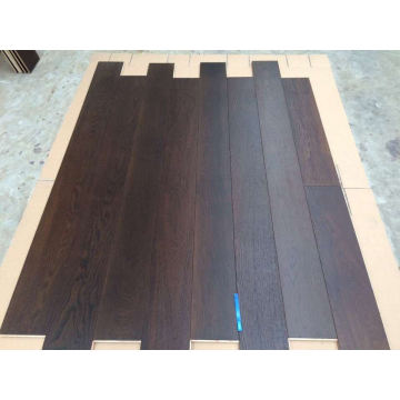 Carbonized Slightly Brushed Oak Engineered Flooring